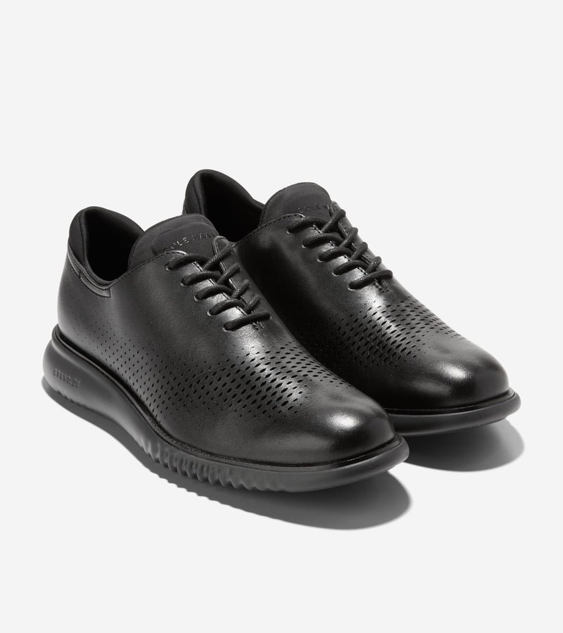 COLE HAAN 2.ZEROGRAND Laser Wingtip Oxford Black Men's 5