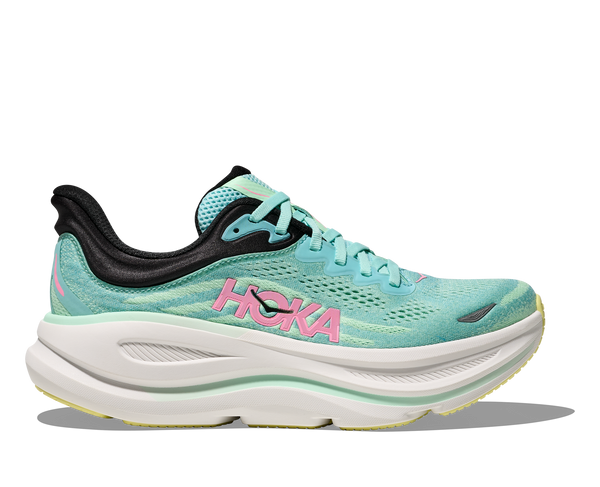 Hoka Bondi 9 Blue Spark Mint Flourite Wide Women's