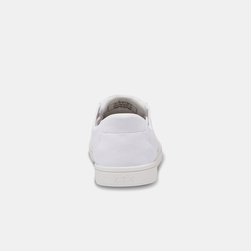 Kizik Irvine Ivory White Canvas Slip On 12