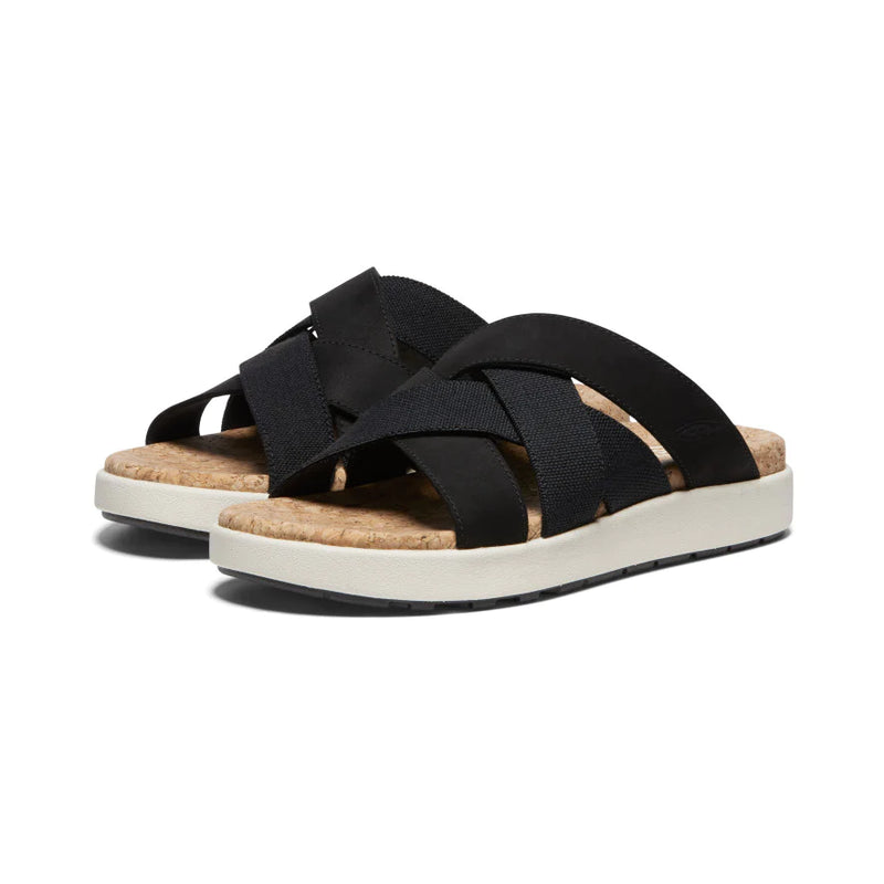 Keen Elle Mixed Slide Black Birch Women's 3