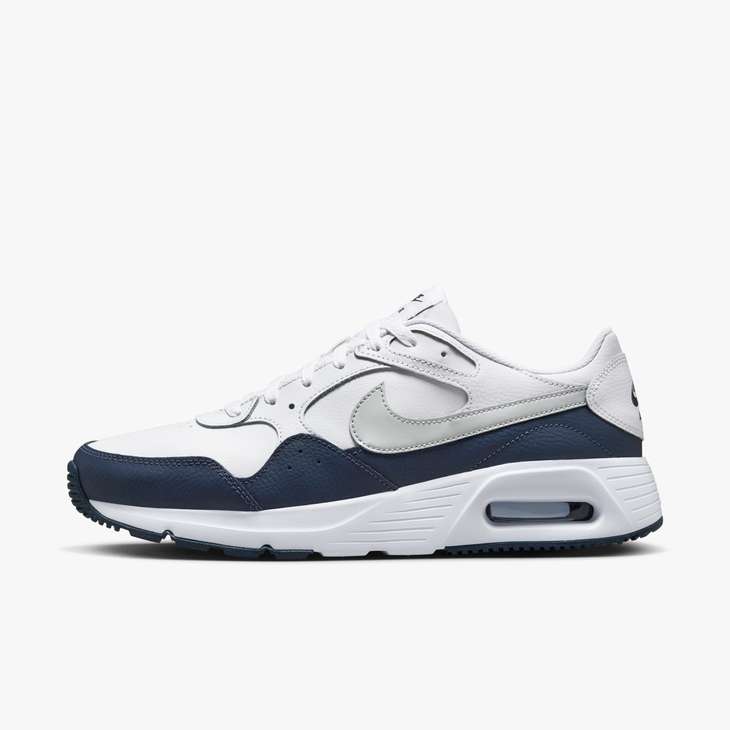 Nike Air Max SC Leather White Navy Men's 3