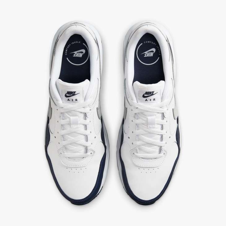 Nike Air Max SC Leather White Navy Men's 4