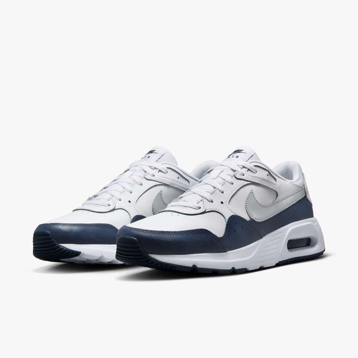 Nike Air Max SC Leather White Navy Men's 5