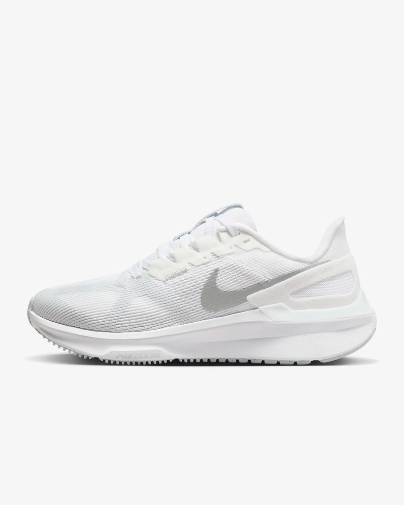 Nike Structure 25 White Metallic Silver WIDE Women's 1