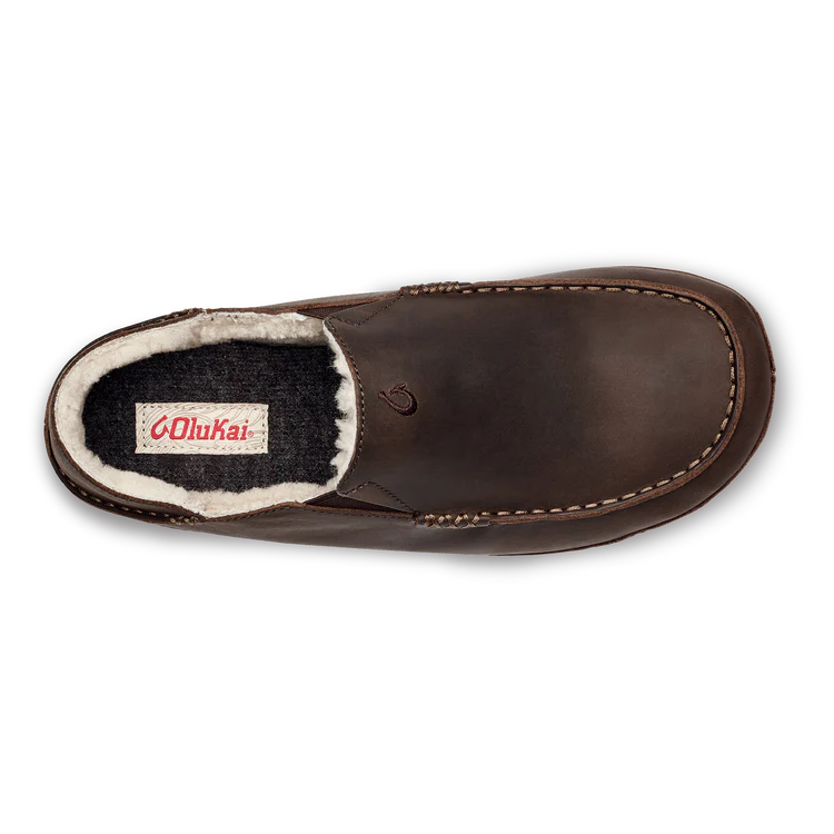 Olukai Moloa Slipper Dark Wood Men's 2