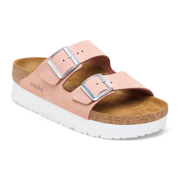 Papillio by Birkenstock Arizona Platform Soft Pink Sandal 1