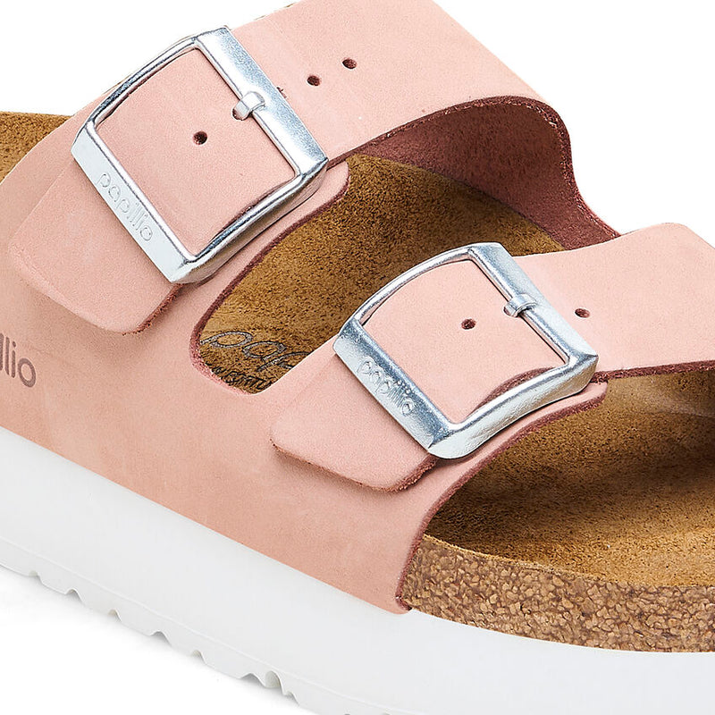 Papillio by Birkenstock Arizona Platform Soft Pink Sandal 6