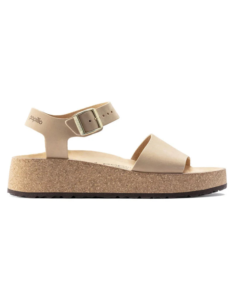 Papillio by Birkenstock Glenda Nubuck Leather Sandcastle Women's 5