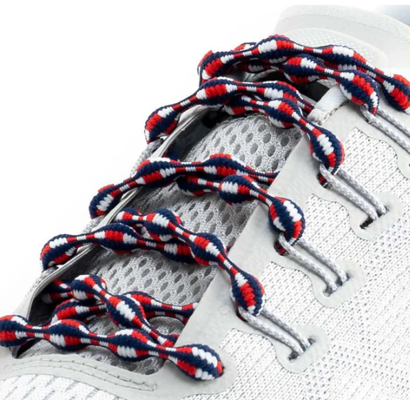 Caterpy Original No Tie Shoe Laces Patriotic 30 Inch 