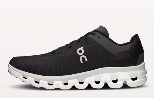 On Cloudflow 4 Black White Men's  3