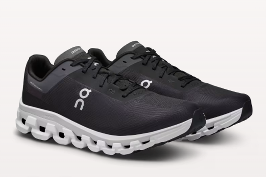 On Cloudflow 4 Black White Men's  1