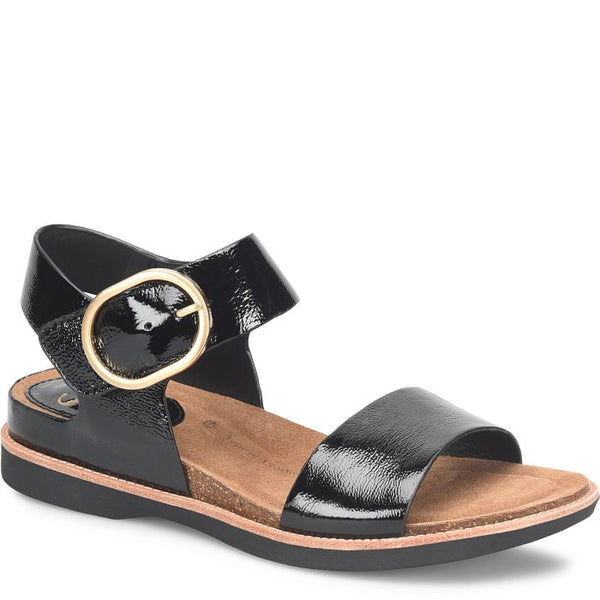 Sofft Bali Black Patent Women's Sandal 1