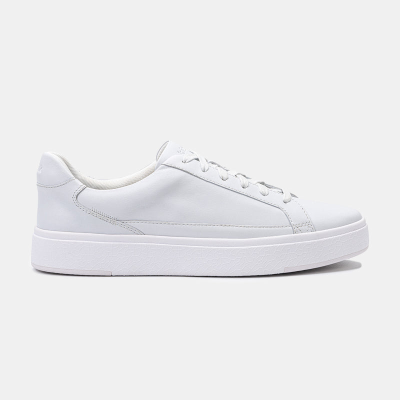 Kizik Vegas Ivory White Leather Hands Free Slip On Shoe 6Sizes Are unisex- 5 Men's=6.5 Women's  First Size listed is Men's Size/ Second Size Listed is Women's 5