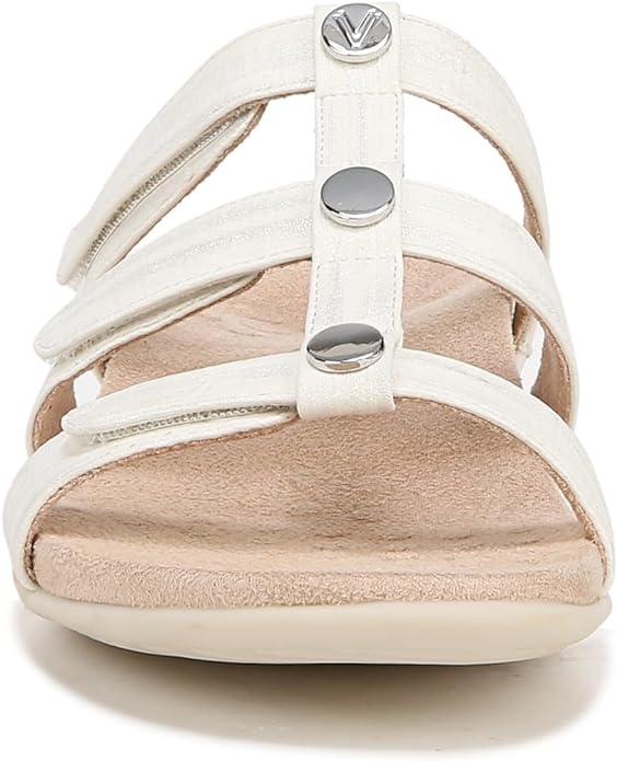 Vionic Amber White Metallic Women's Slide 2