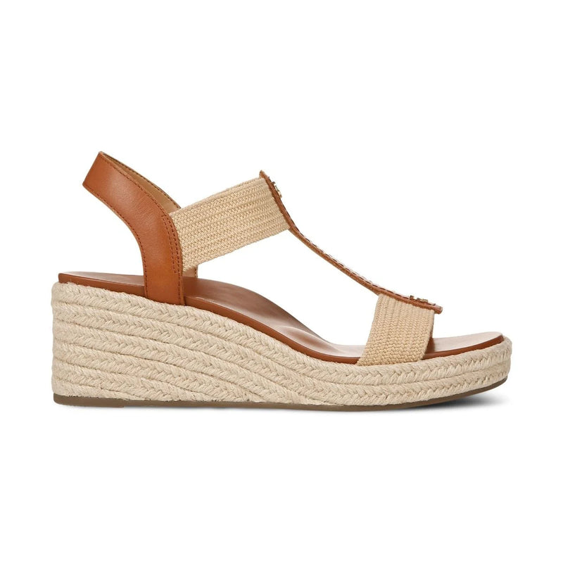 Vionic Calera Wedge Camel Leather Sandal 3