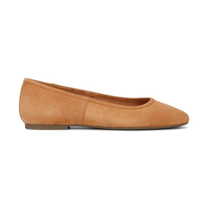 Vionic Orinda Ballet Flat Camel Suede Women's 3