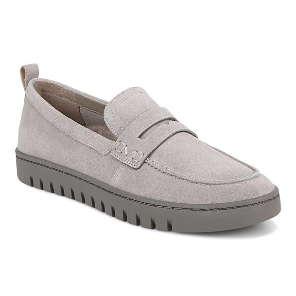 Vionic Uptown Loafer Light Grey Suede Women's 1