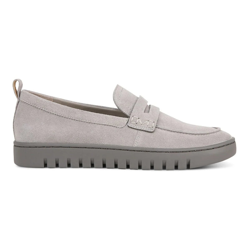 Vionic Uptown Loafer Light Grey Suede Women's 3