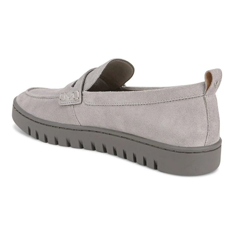 Vionic Uptown Loafer Light Grey Suede Women's 6