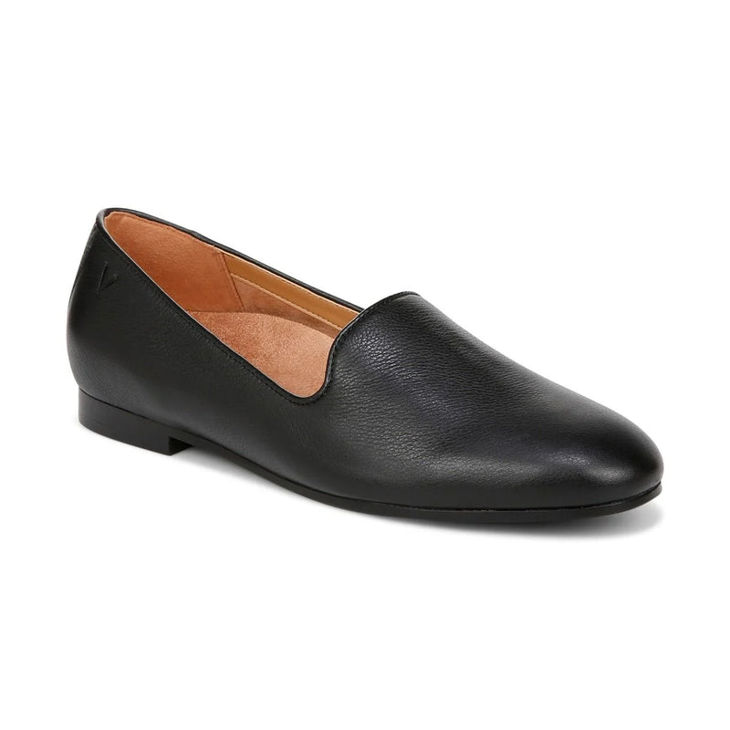 Vionic Willa II Black Leather Flat Women's 1