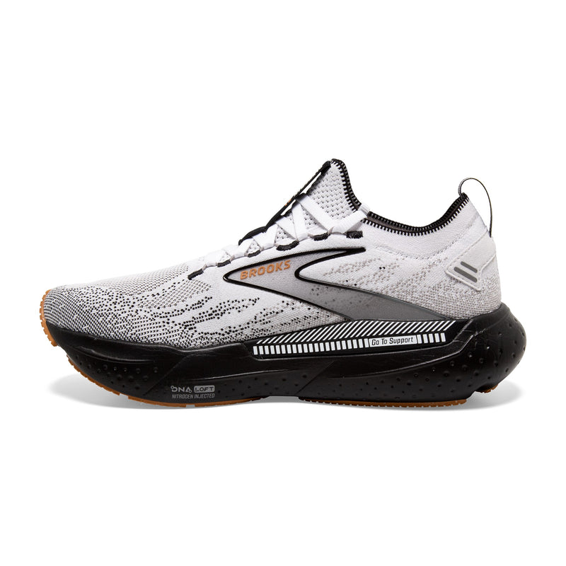 Brooks Glycerin StealthFit GTS 21 White Grey Black Mens 3