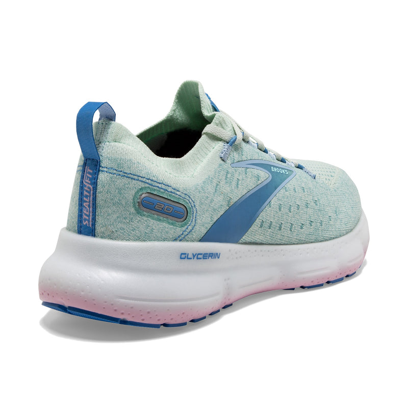 Brooks Glycerin StealthFit 20 Blue Glass Marina Women's