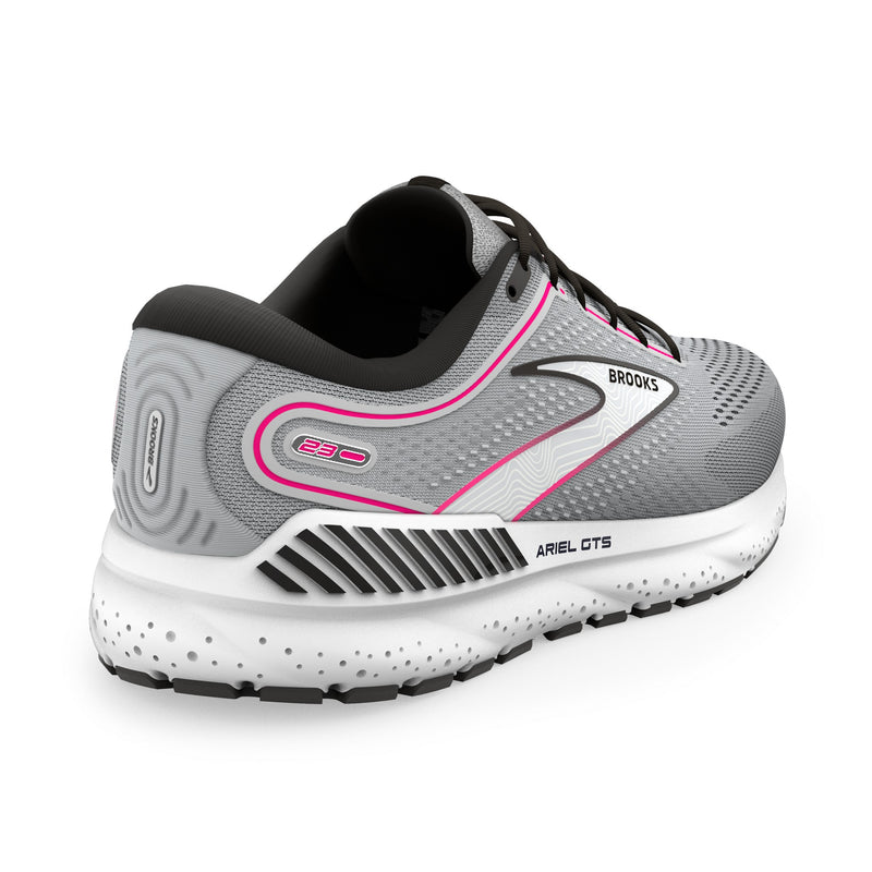 Brooks Ariel GTS 23 Grey Black Pink Women's