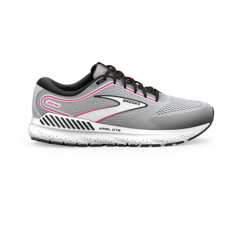 Brooks Ariel GTS 23 Grey Black Pink Women's