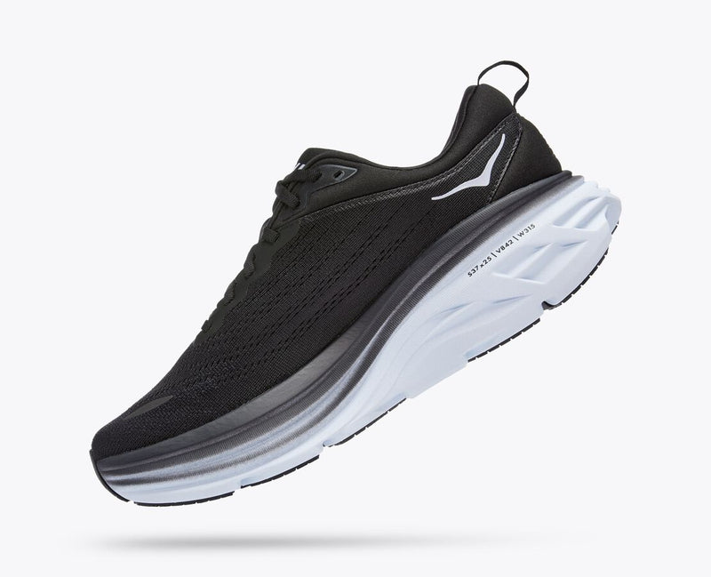 Hoka Bondi 8 Black White Extra WIDE Men's 4