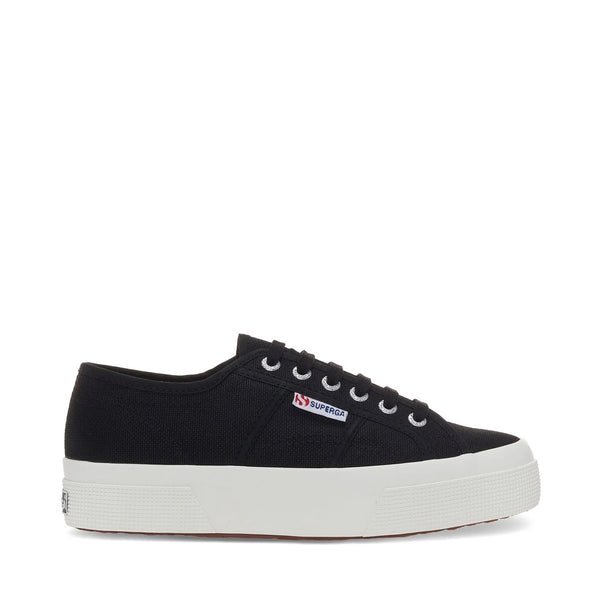 Superga 2740 Platform Sneakers Black Avorio Women's