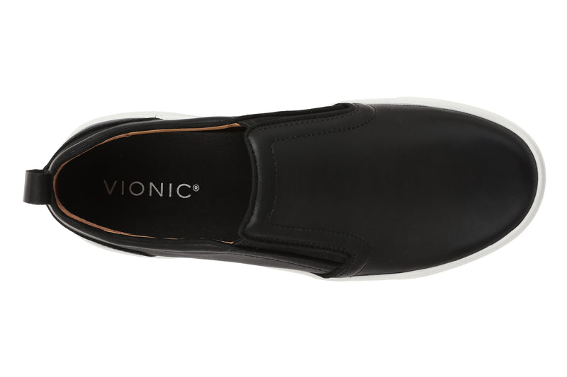 Vionic Kimmie Sneaker Black Leather Women's