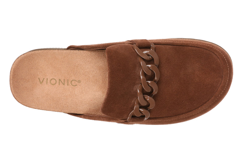 Vionic Georgie Mule Brown Suede Women's