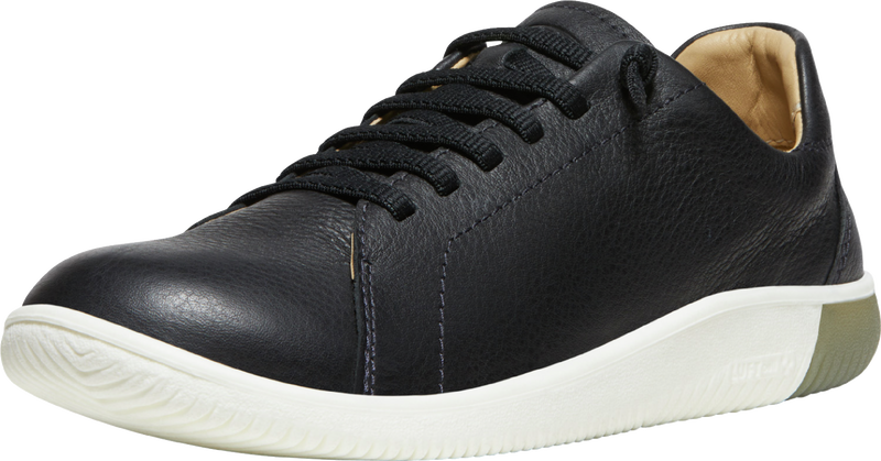 Keen KNX Leather Sneaker Black White Women's 1