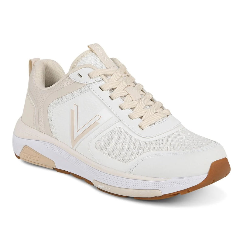 Vionic Walk Strider Walking Shoe White Cream Women's