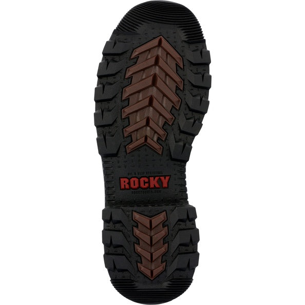 Rocky Rams Horn Met Guard Boot Brown Men's