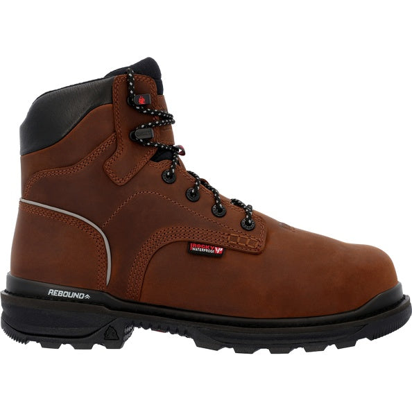 Rocky Rams Horn Met Guard Boot Brown Men's