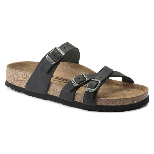 Birkenstock Franca Black Oiled Leather Women's