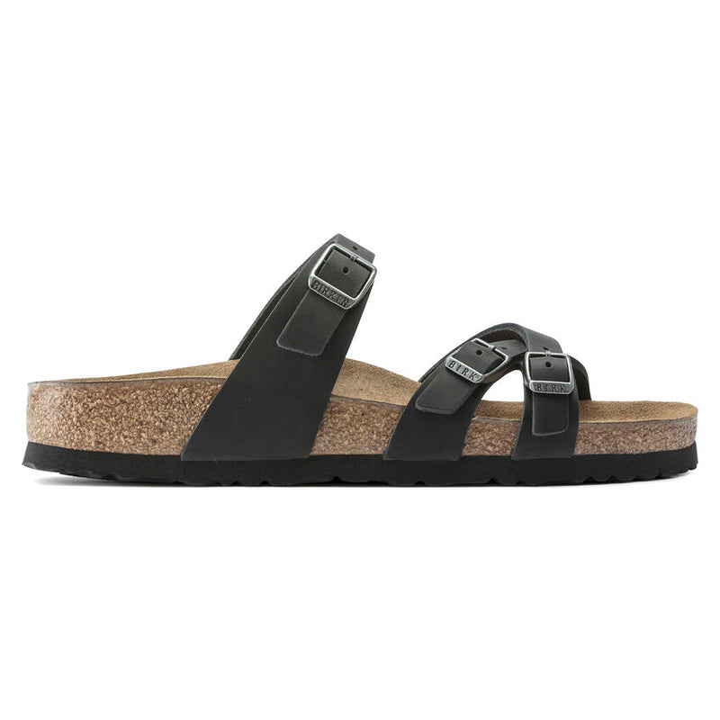 Birkenstock Franca Black Oiled Leather Women's