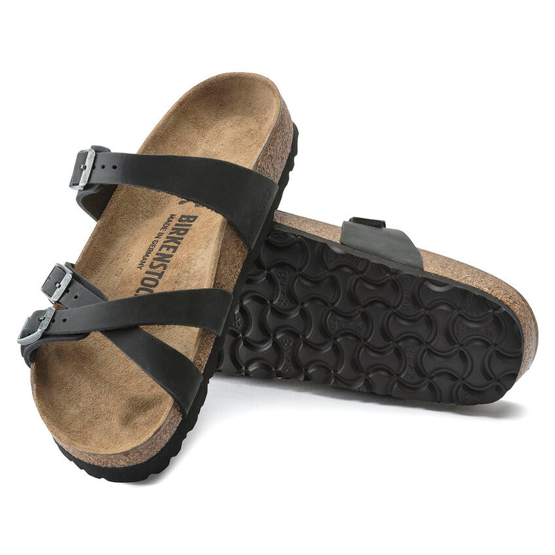 Birkenstock Franca Black Oiled Leather Women's