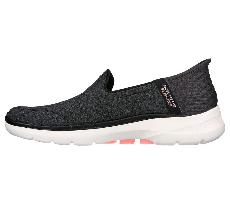 Skechers Slip-ins: GO WALK 6 Vibrant Charm Black Pink Women's