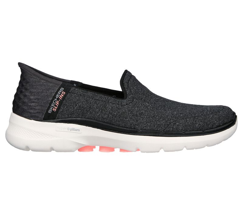 Skechers Slip-ins: GO WALK 6 Vibrant Charm Black Pink Women's