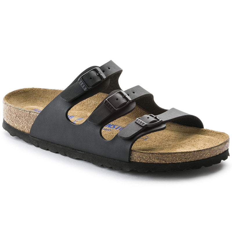 Birkenstock Florida Black Soft Footbed