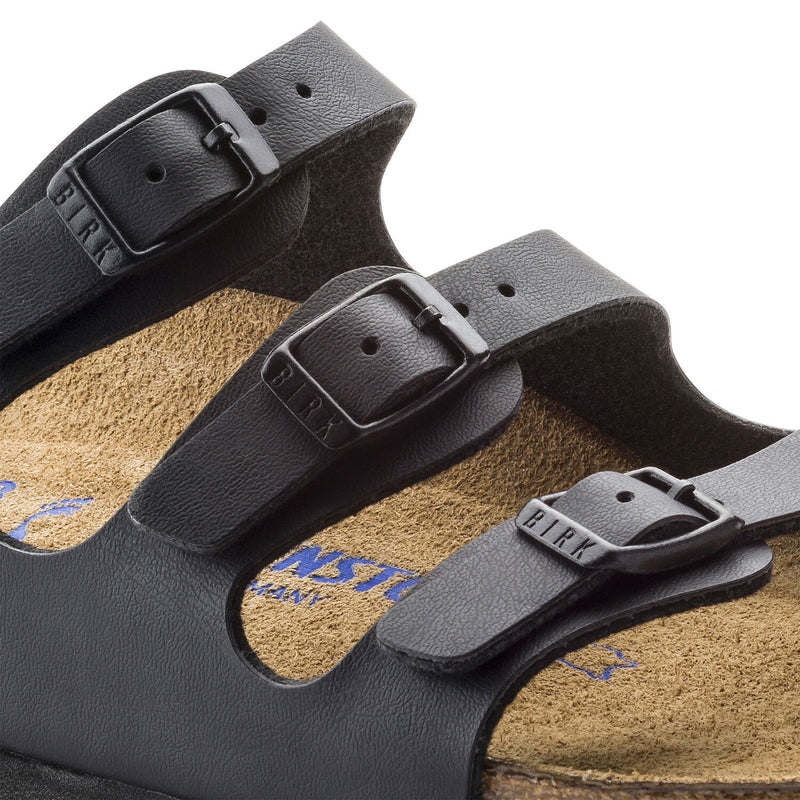 Birkenstock Florida Black Soft Footbed