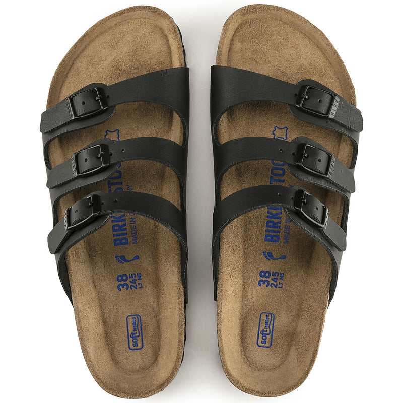 Birkenstock Florida Black Soft Footbed