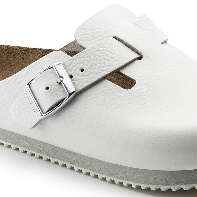 Birkenstock Boston Super Grip Leather White