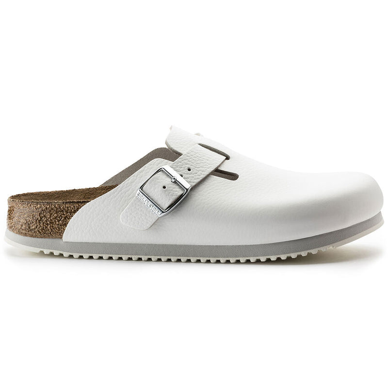 Birkenstock Boston Super Grip Leather White