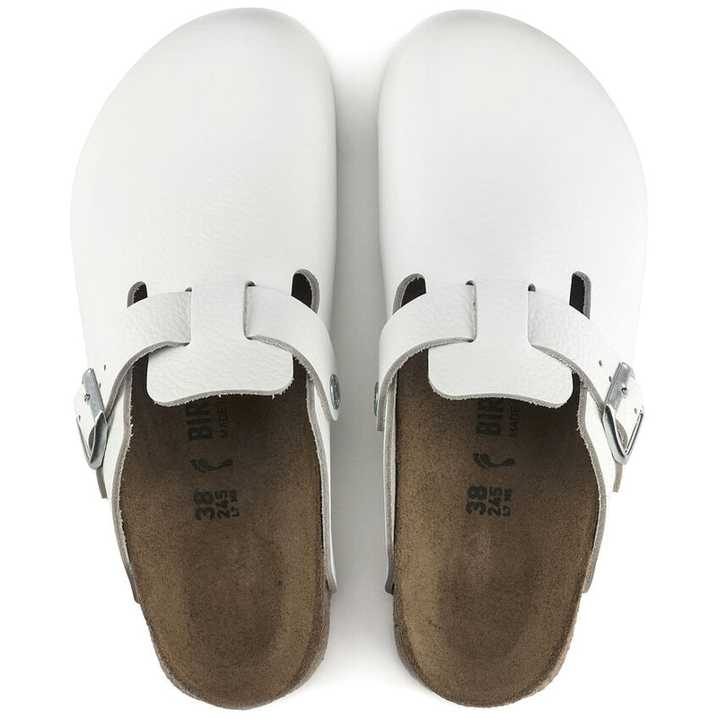 Birkenstock Boston Super Grip Leather White