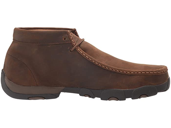 Twisted X Men's Steel Toe Chukka Driving Moc Saddle Brown