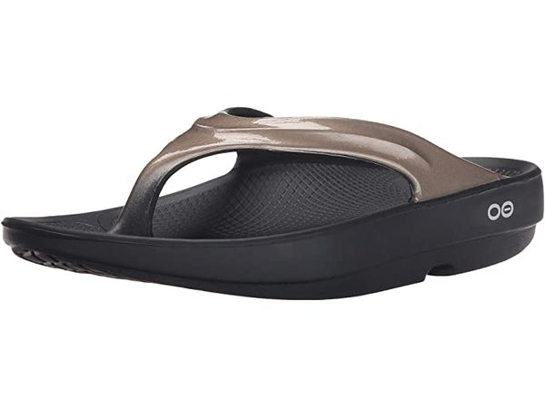 OOFOS Women's OOLALA Sandal Black Latte