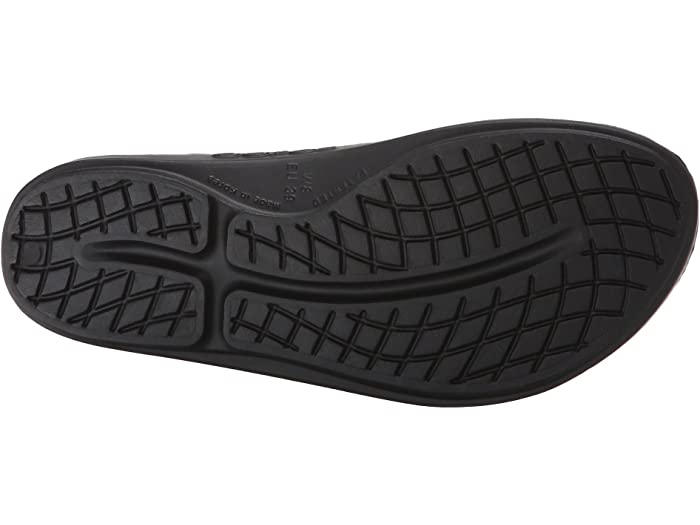 OOFOS Women's OOLALA Sandal Black Latte